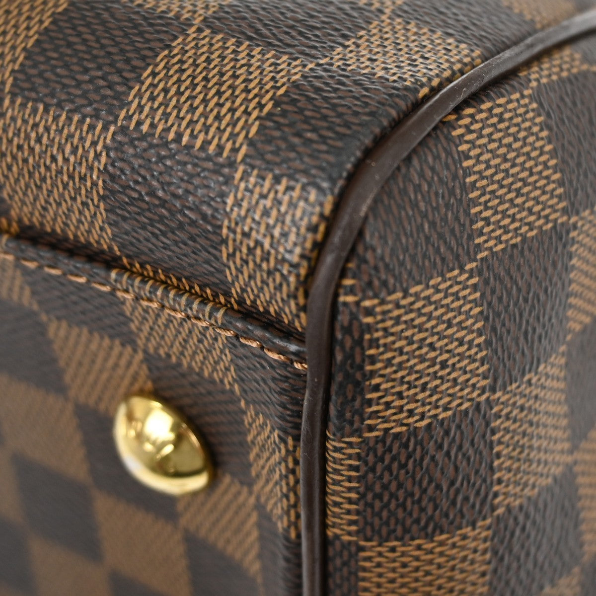 Louis Vuitton Trevi Handbag Damier Brown Canvas Handbag (Pre-Owned)
