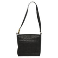 Chanel Chocolate Bar Cc Shoulder Bag Quilted Leather Black Leather Shoulder Bag Bag (Pre-Owned)