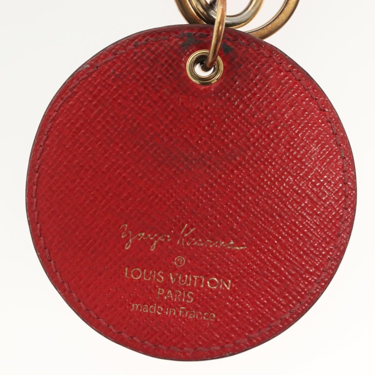 Louis Vuitton Pumpkin Bag Charm And Key Holder Yayoi Kusama Pumpkins Leather Brown Canvas Charms And Keychains Accessory (Pre-Owned)