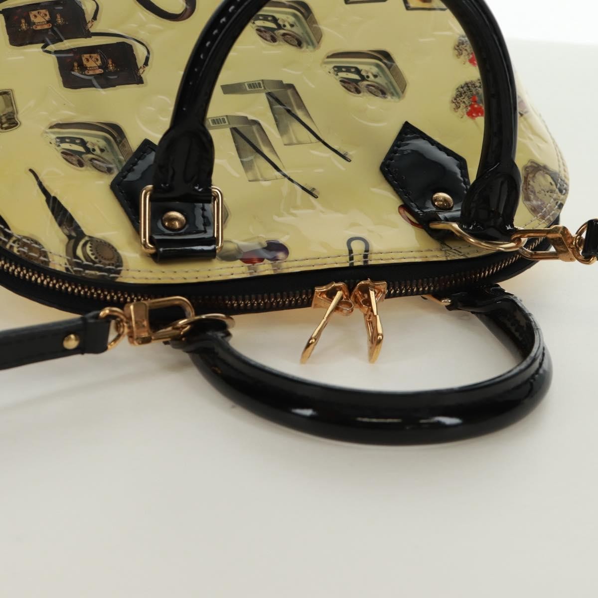 Louis Vuitton Alma Handbag Limited Edition Stickers Monogram Vernis Multicolour Patent_Leather Handbag (Pre-Owned)