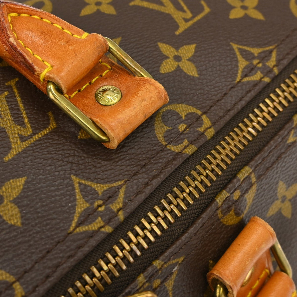 Louis Vuitton Keepall Bandouliere Bag Monogram Canvas Brown Canvas Travel Bag Bag (Pre-Owned)