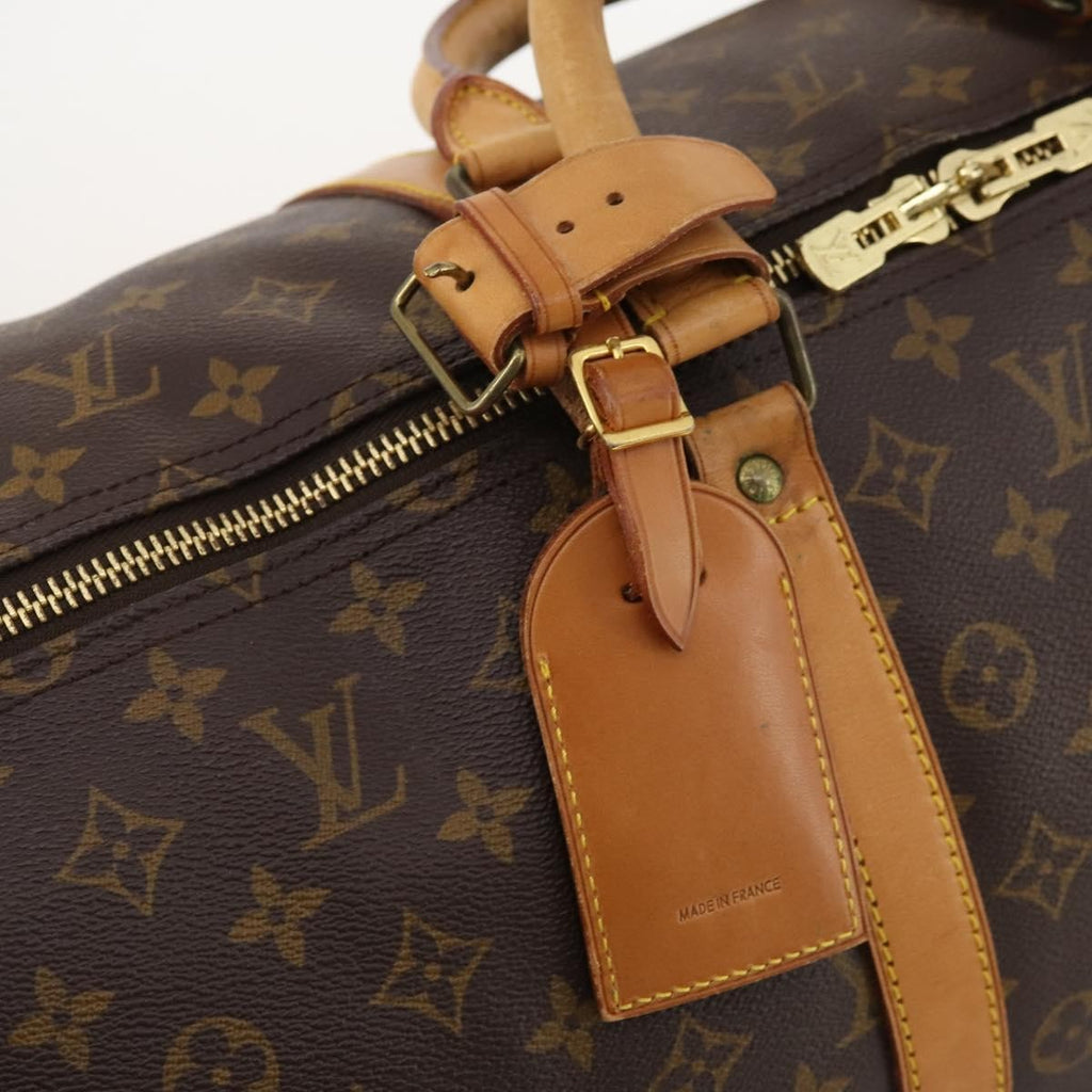 Louis Vuitton Keepall Bag Monogram Canvas Brown Canvas Travel Bag Bag (Pre-Owned)