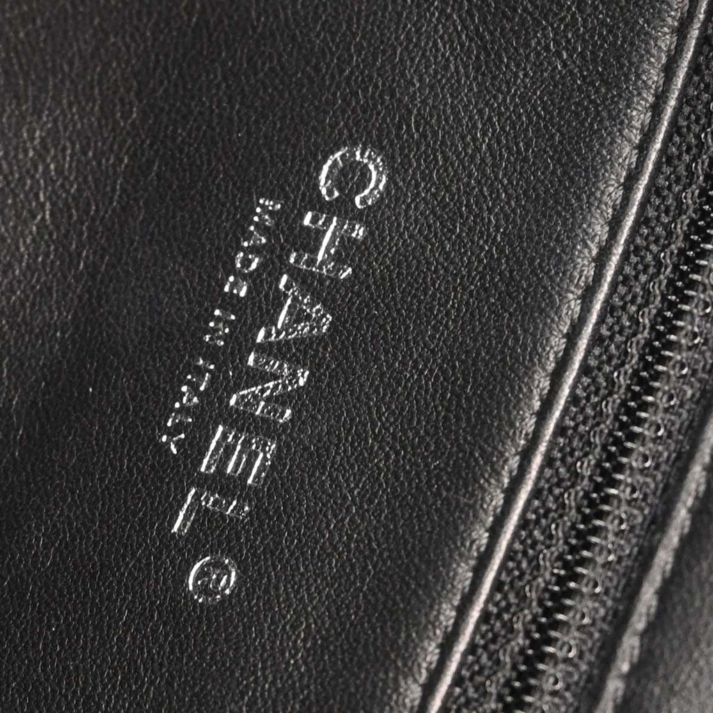 Chanel Waterfall Backpack Sequins With Leather Black Leather Backpack Bag (Pre-Owned)
