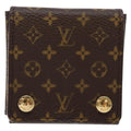 Louis Vuitton Case Jewelry Box Canvas Brown Canvas Wallets Accessory (Pre-Owned)