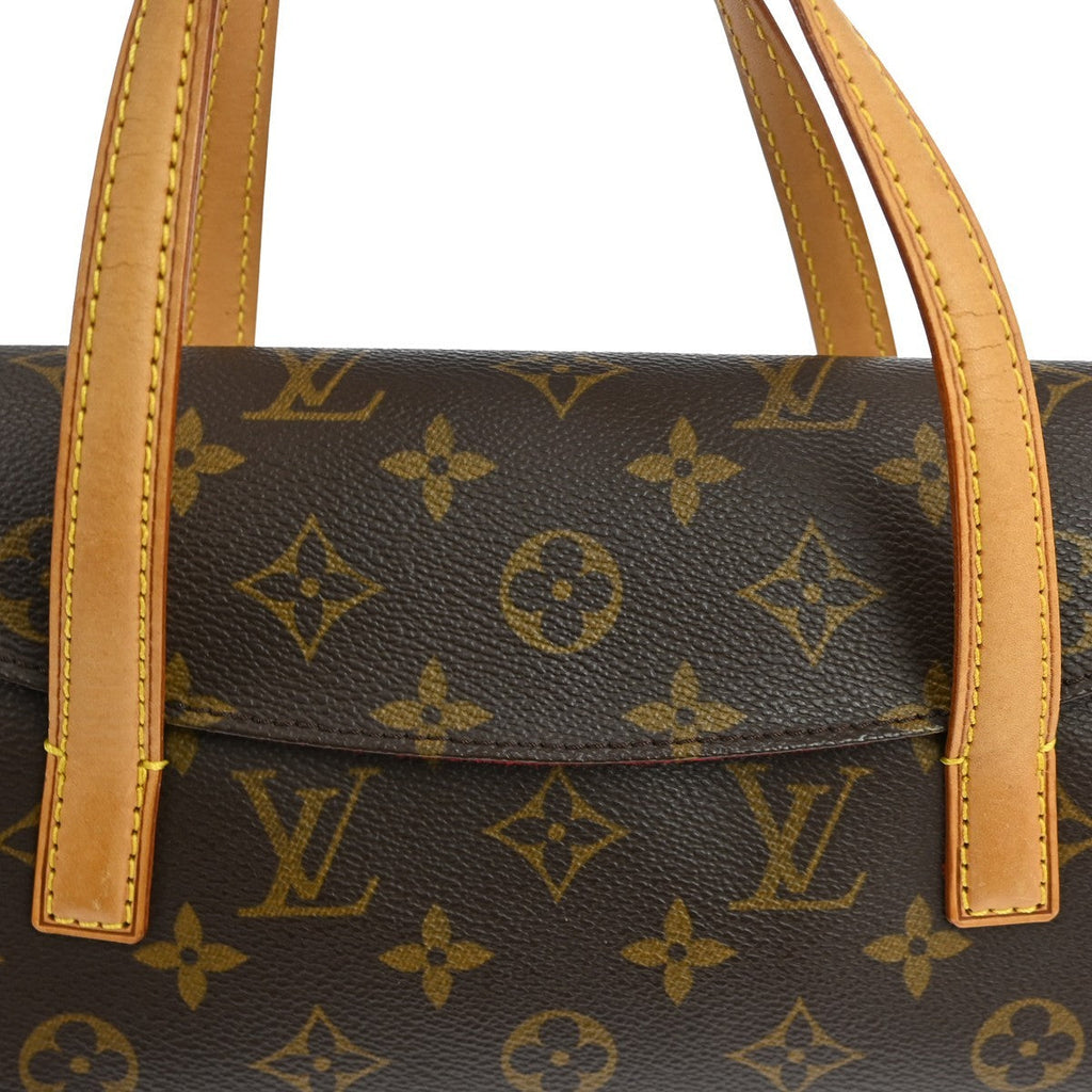 Louis Vuitton Sonatine Handbag Monogram Canvas Brown Canvas Handbag (Pre-Owned)