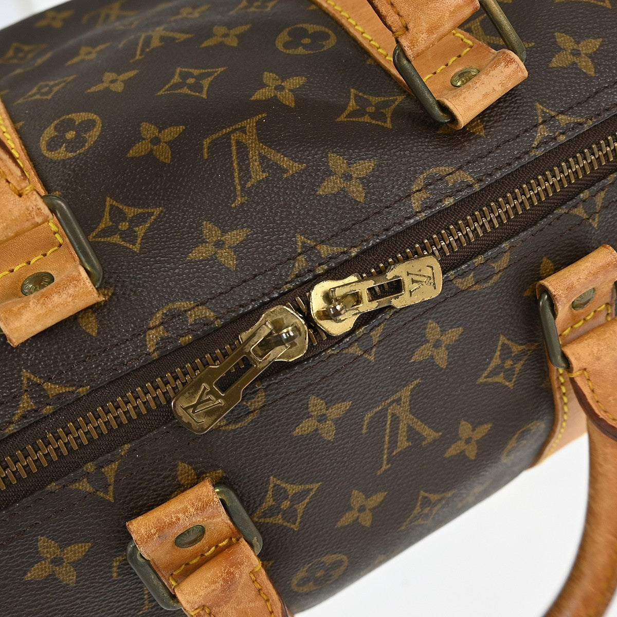 Louis Vuitton Keepall Bag Monogram Canvas Brown Canvas Travel Bag Bag (Pre-Owned)