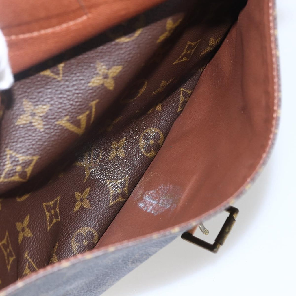 Louis Vuitton Jeune Fille Handbag Monogram Canvas Brown Canvas Shoulder Bag Bag (Pre-Owned)