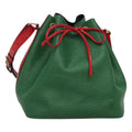 Louis Vuitton Bicolor Petit Noe Handbag Epi Leather Green Leather Shoulder Bag Bag (Pre-Owned)