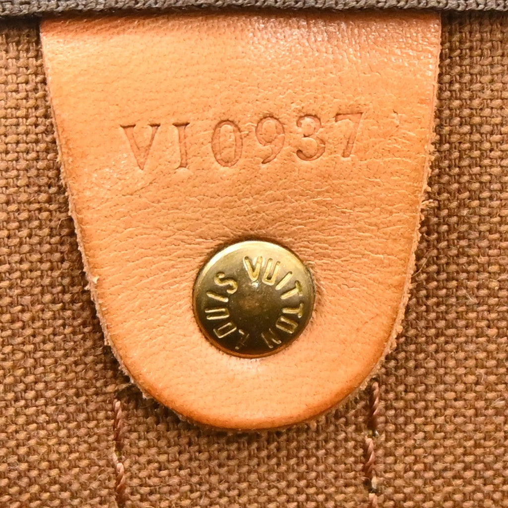 Louis Vuitton Keepall Bandouliere Bag Monogram Canvas Brown Canvas Travel Bag Bag (Pre-Owned)