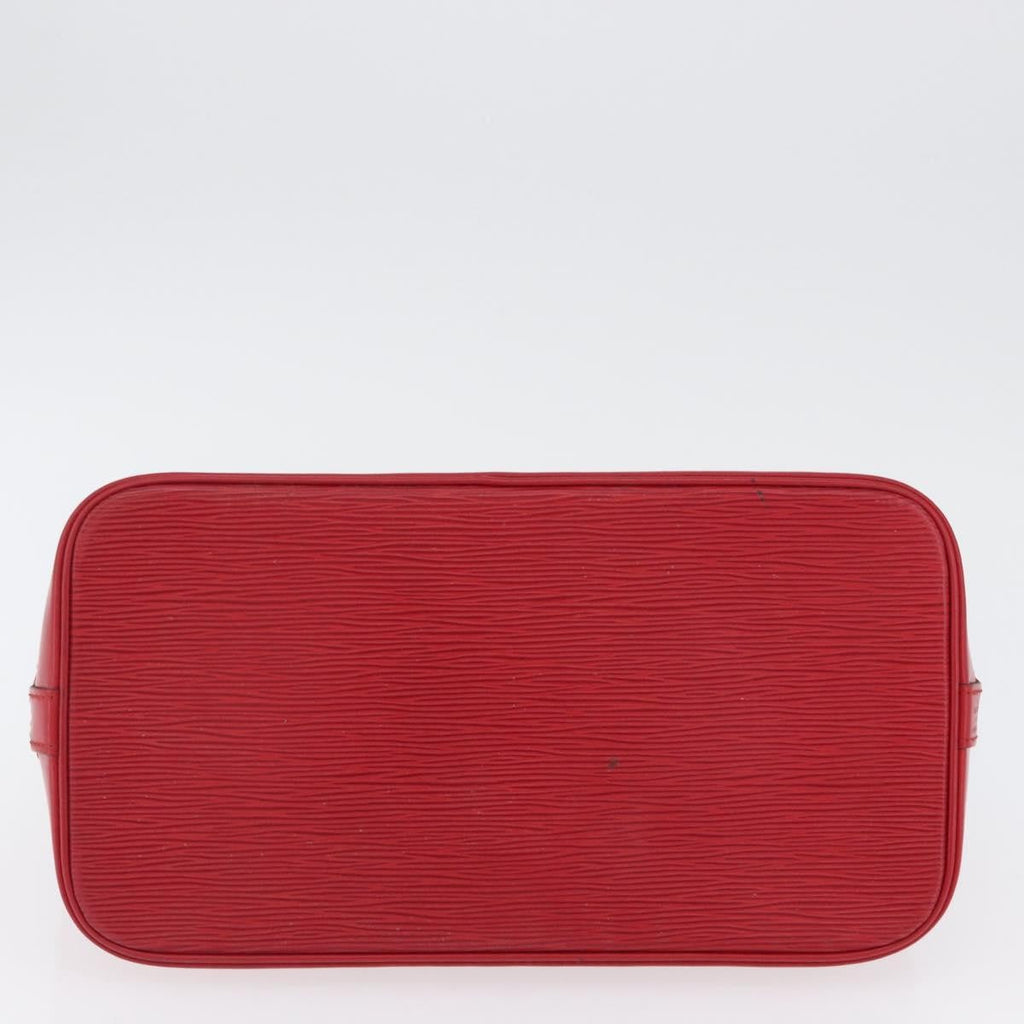 Louis Vuitton Alma Handbag Epi Leather Red Leather Handbag (Pre-Owned)