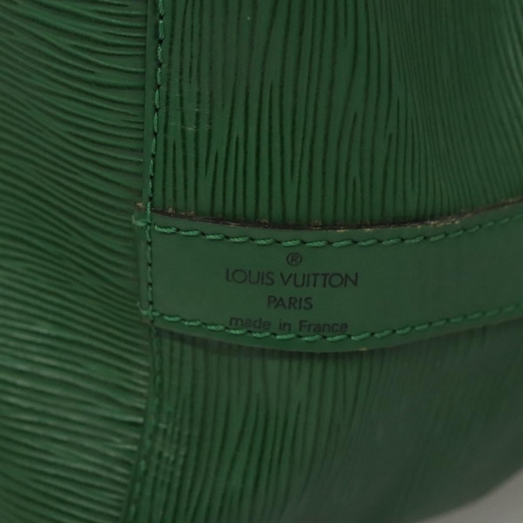 Louis Vuitton Petit Noe Handbag Epi Leather Green Leather Shoulder Bag Bag (Pre-Owned)