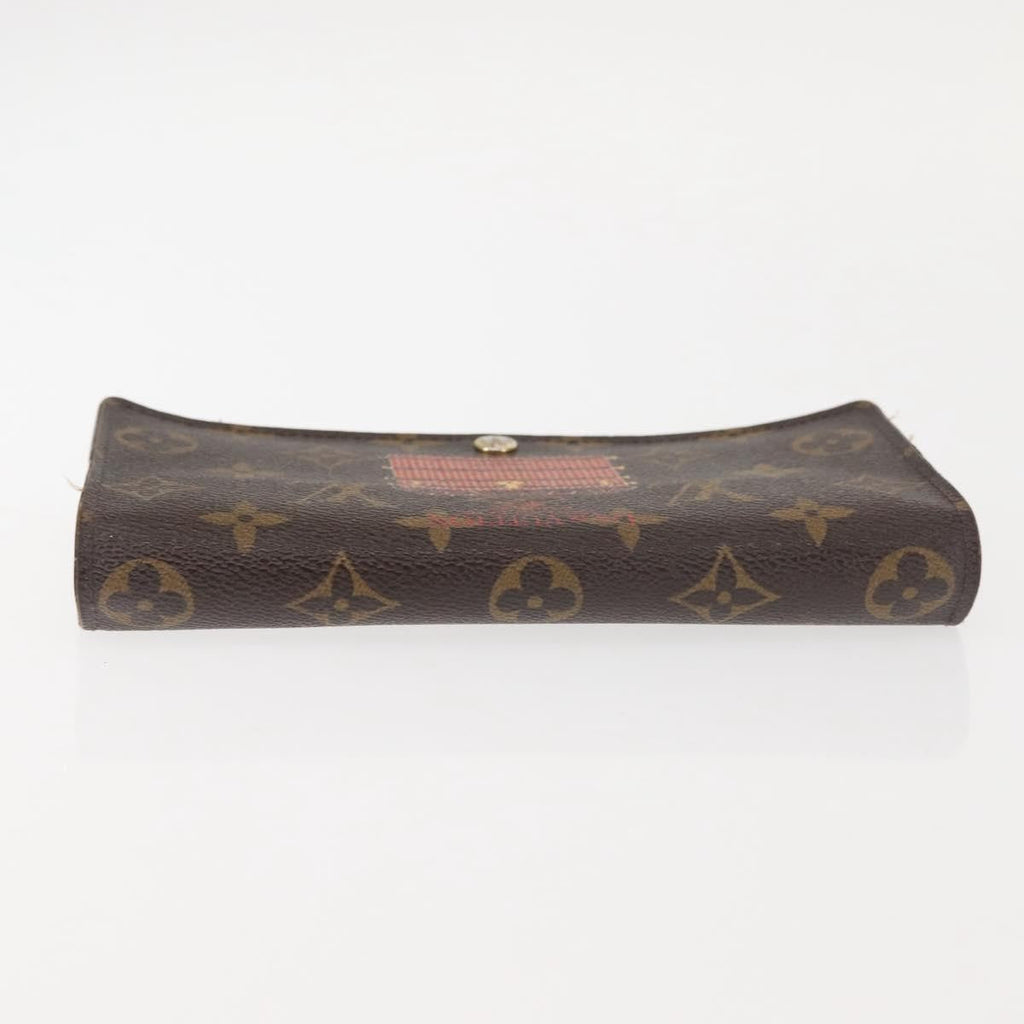 Louis Vuitton Vintage Sarah Wallet Monogram Canvas Brown Canvas Wallets Accessory (Pre-Owned)