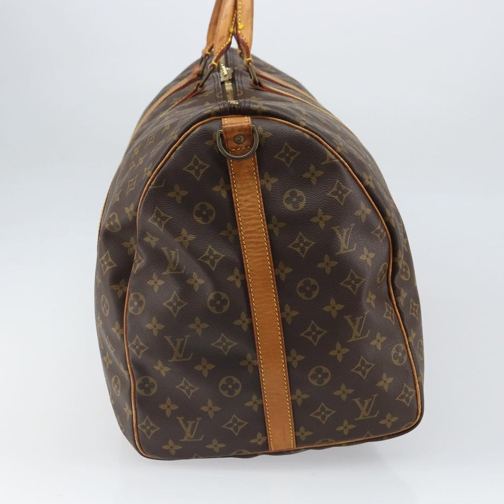 Louis Vuitton Keepall Bandouliere Bag Monogram Canvas Brown Canvas Travel Bag Bag (Pre-Owned)