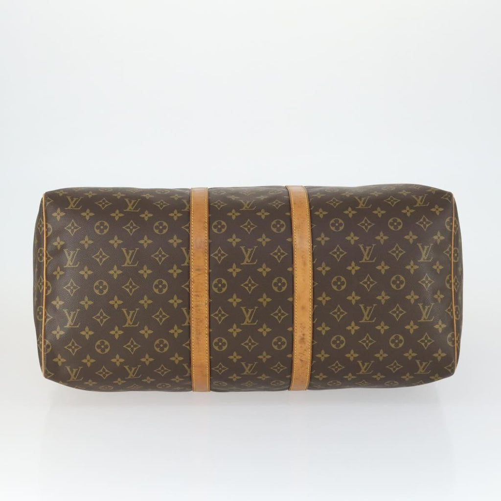 Louis Vuitton Keepall Bag Monogram Canvas Brown Canvas Travel Bag Bag (Pre-Owned)