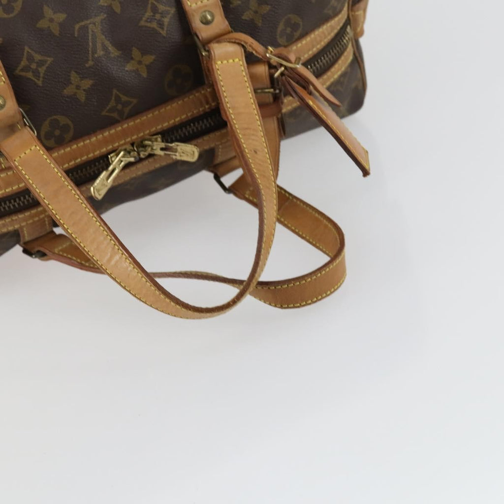 Louis Vuitton Sac Souple Handbag Monogram Canvas Brown Canvas Travel Bag Bag (Pre-Owned)