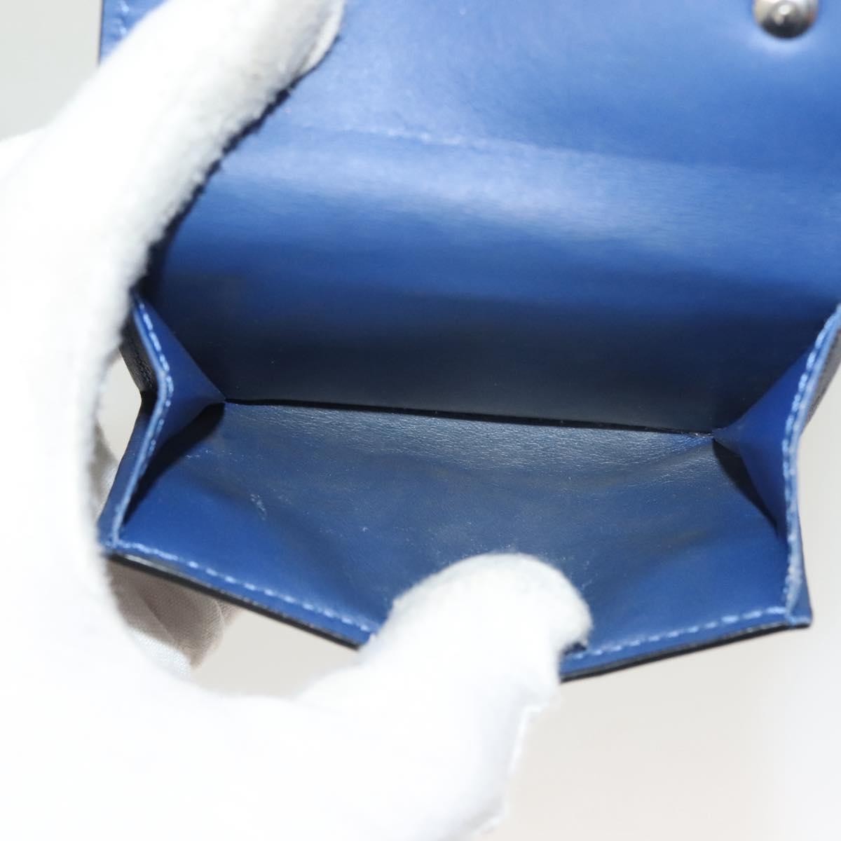 Louis Vuitton Discovery Wallet Monogram Taigarama Blue Leather Wallets Accessory (Pre-Owned)