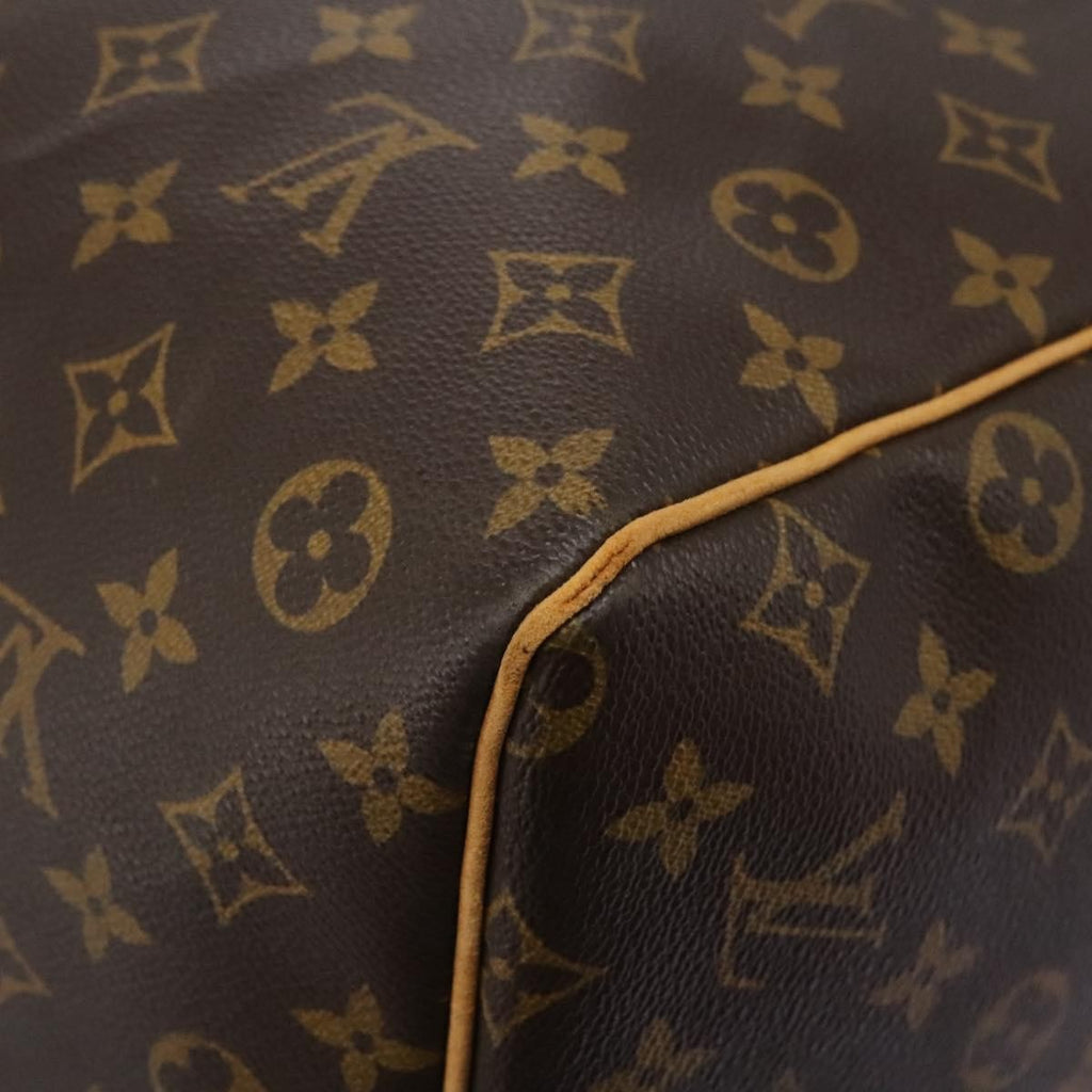 Louis Vuitton Keepall Bag Monogram Canvas Brown Canvas Travel Bag Bag (Pre-Owned)