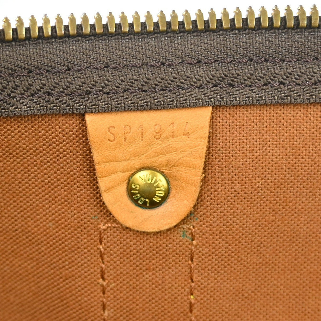 Louis Vuitton Keepall Bag Monogram Canvas Brown Canvas Travel Bag Bag (Pre-Owned)