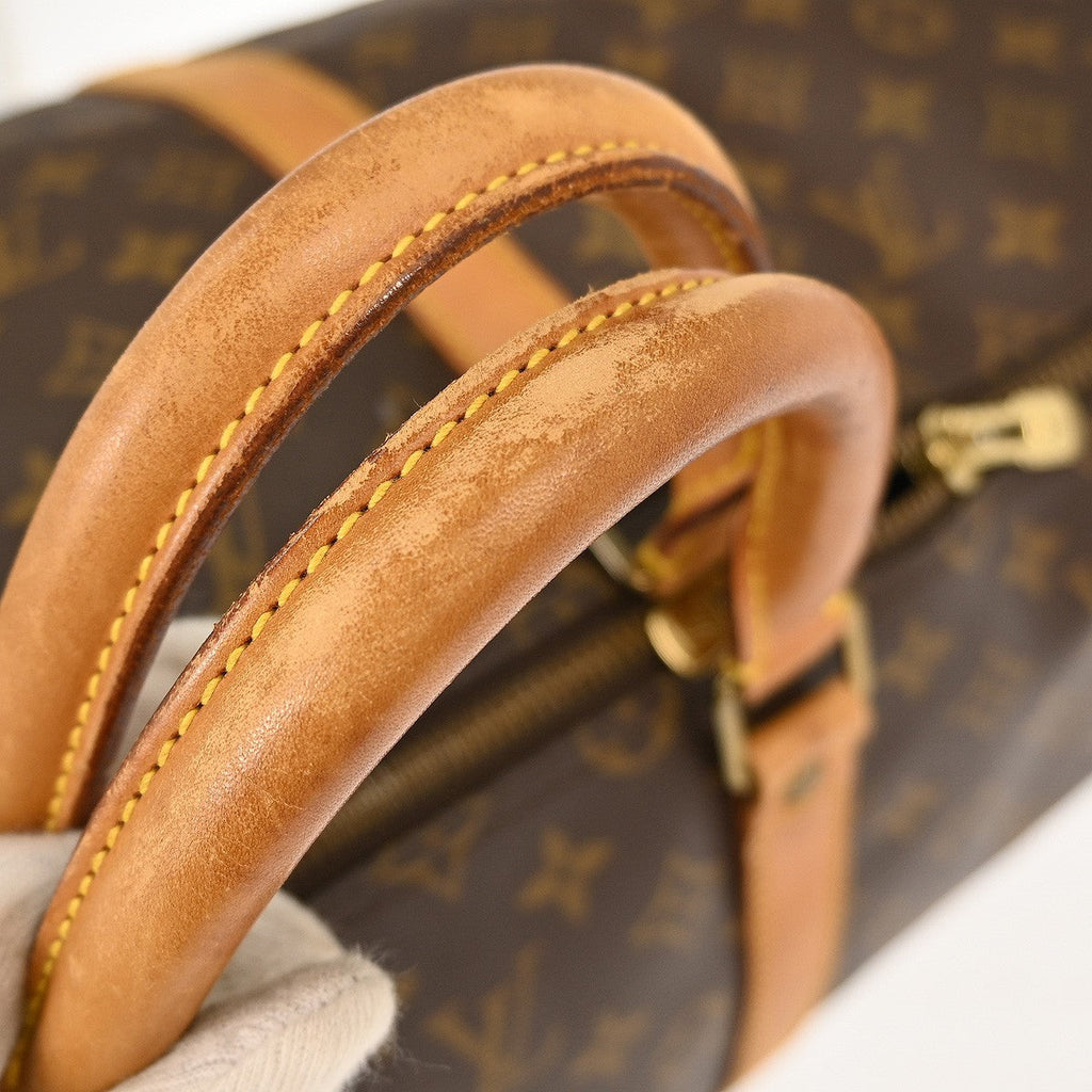 Louis Vuitton Keepall Bag Monogram Canvas Brown Canvas Travel Bag Bag (Pre-Owned)