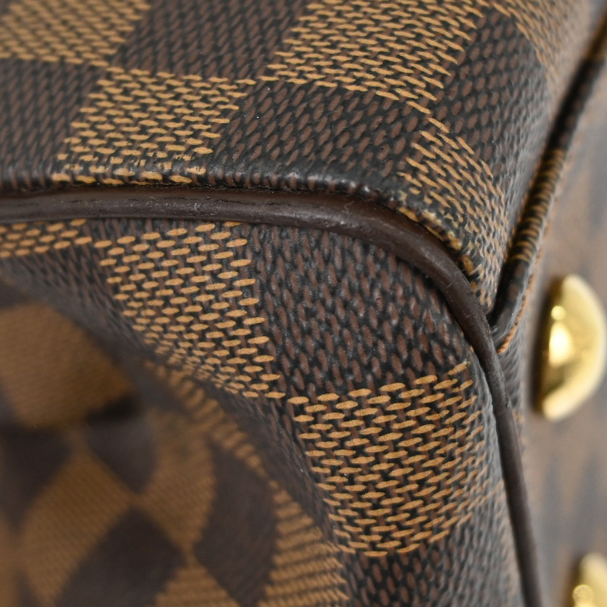 Louis Vuitton Trevi Handbag Damier Brown Canvas Handbag (Pre-Owned)