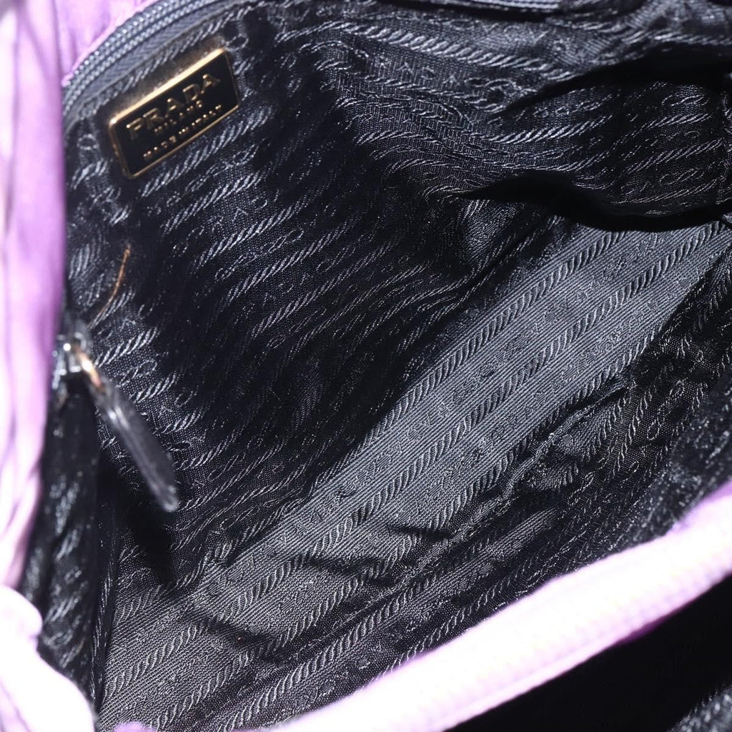 Prada Vintage Shoulder Bag Tessuto Purple Nylon Shoulder Bag Bag (Pre-Owned)