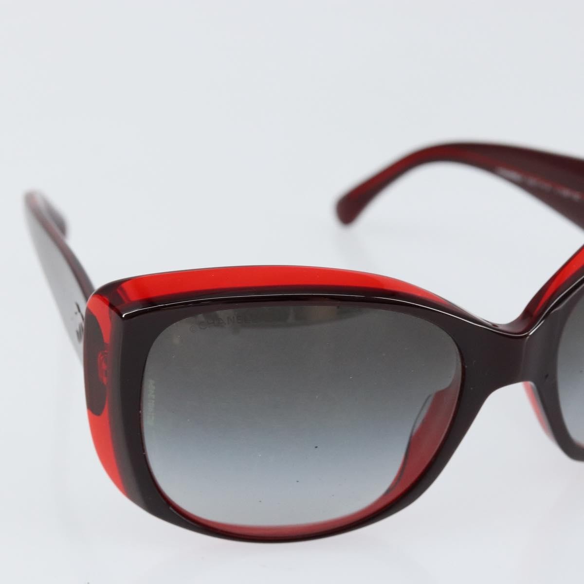 Chanel Logo Cc Sunglasses Plastic Red Plastic Sunglasse Accessory (Pre-Owned)