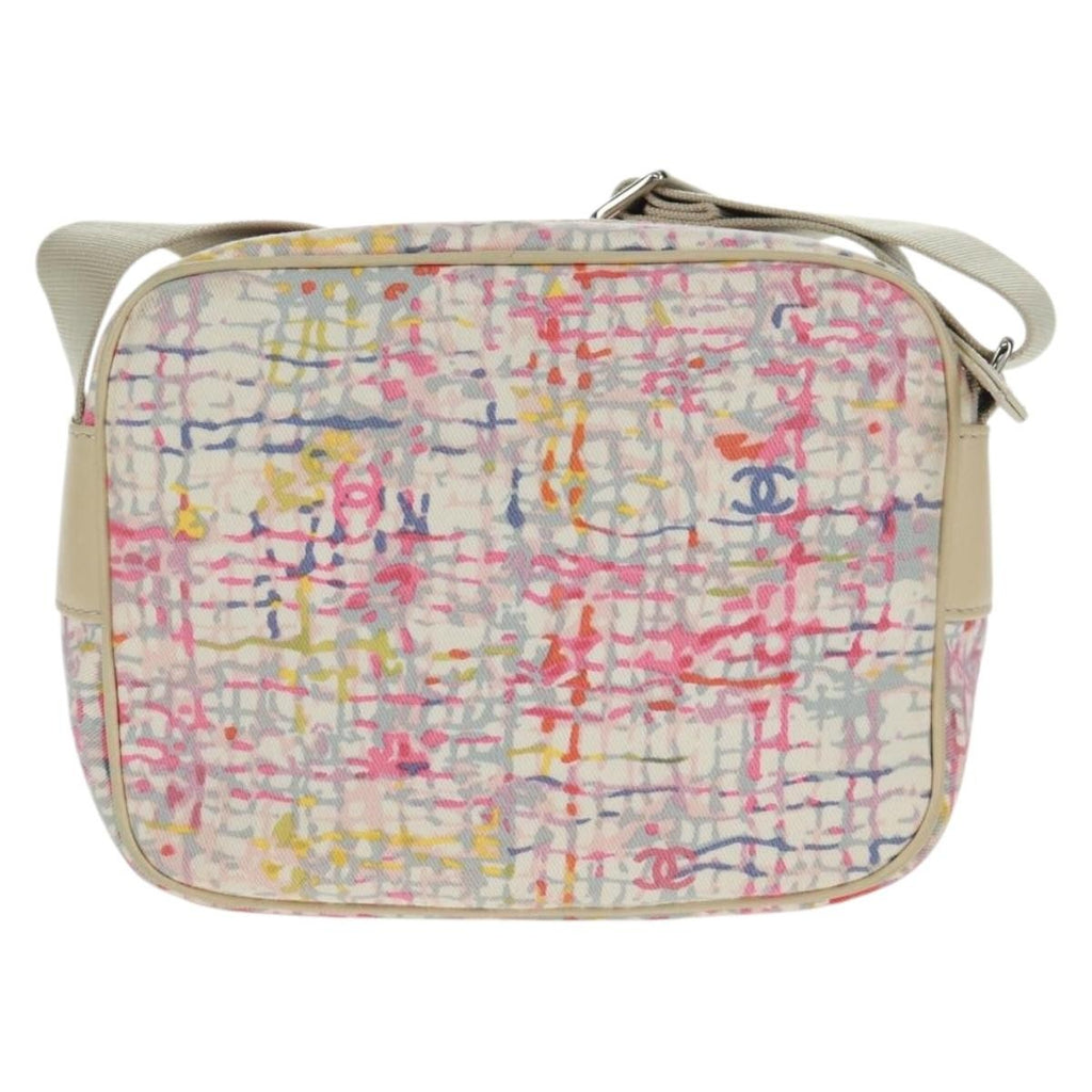 Chanel Vintage Clover Camera Bag Printed Canvas Multicolour Canvas Shoulder Bag Bag (Pre-Owned)