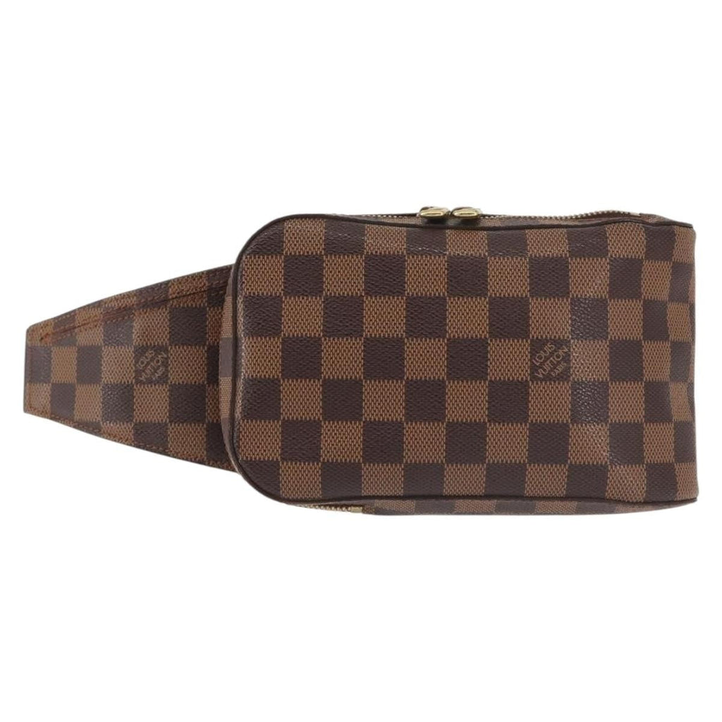 Louis Vuitton Geronimos Waist Bag Damier Brown Canvas Shoulder Bag Bag (Pre-Owned)