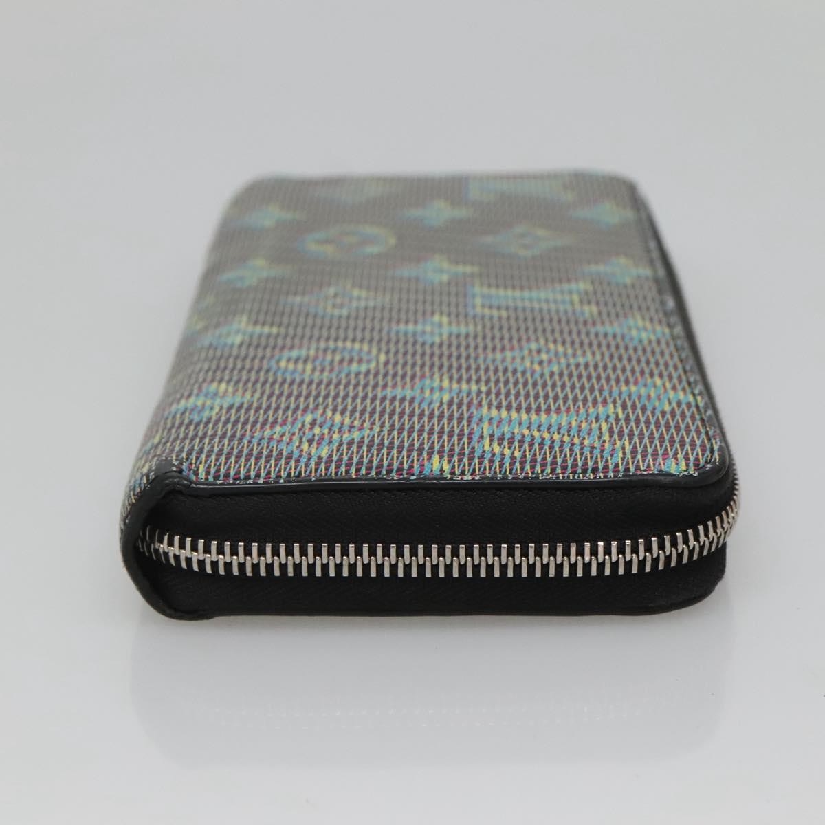 Louis Vuitton Zippy Wallet Nm Monogram Lv Pop Green Canvas Wallets Accessory (Pre-Owned)