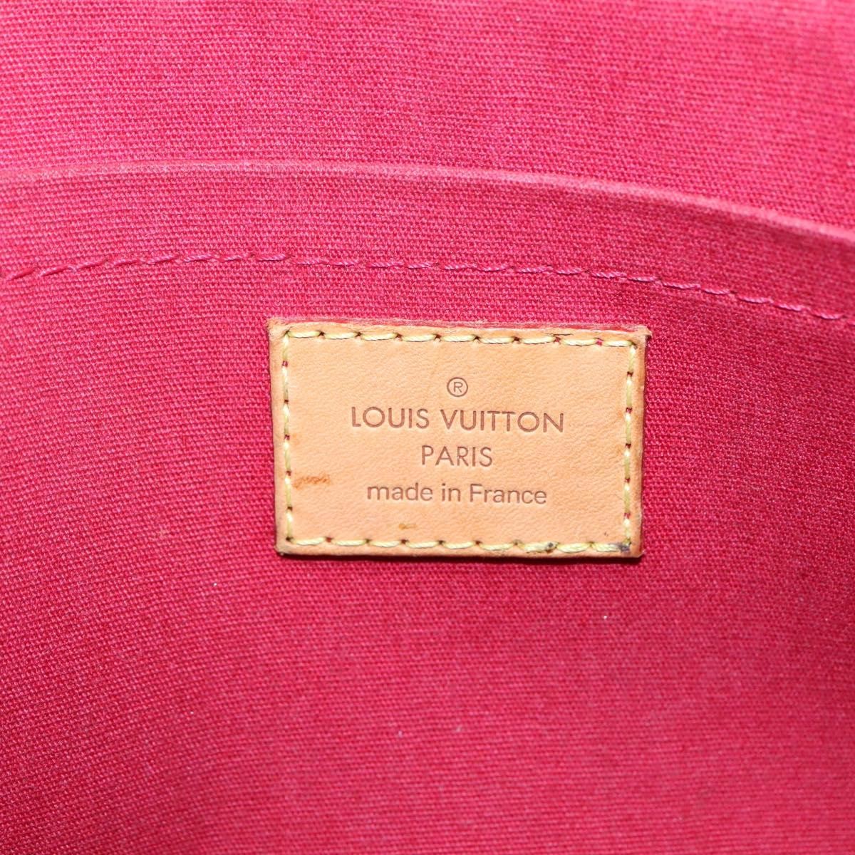 Louis Vuitton Rosewood Avenue Handbag Monogram Vernis Red Patent_Leather Handbag (Pre-Owned)