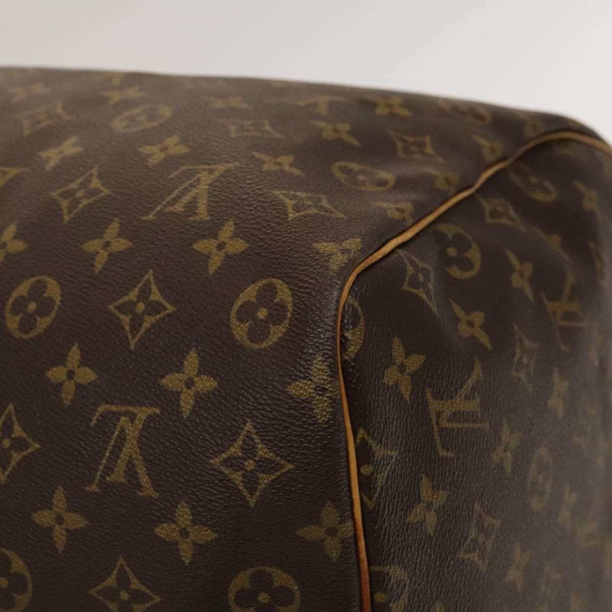 Louis Vuitton Keepall Bag Monogram Canvas Brown Canvas Travel Bag Bag (Pre-Owned)