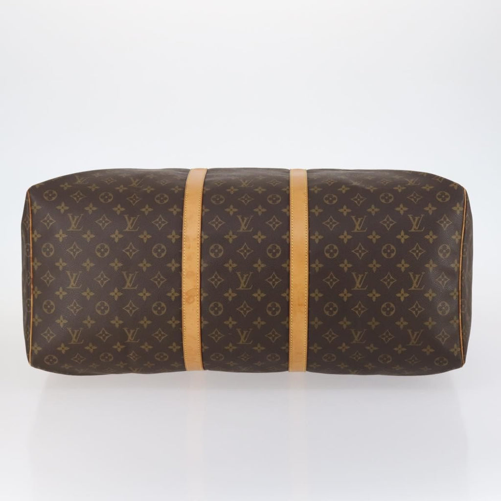 Louis Vuitton Keepall Bag Monogram Canvas Brown Canvas Travel Bag Bag (Pre-Owned)