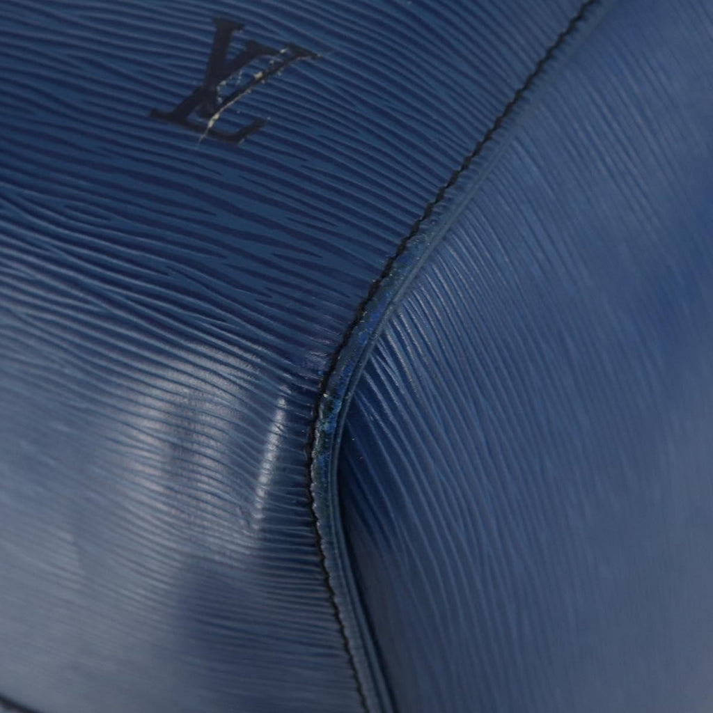 Louis Vuitton Keepall Bag Epi Leather Blue Leather Travel Bag Bag (Pre-Owned)