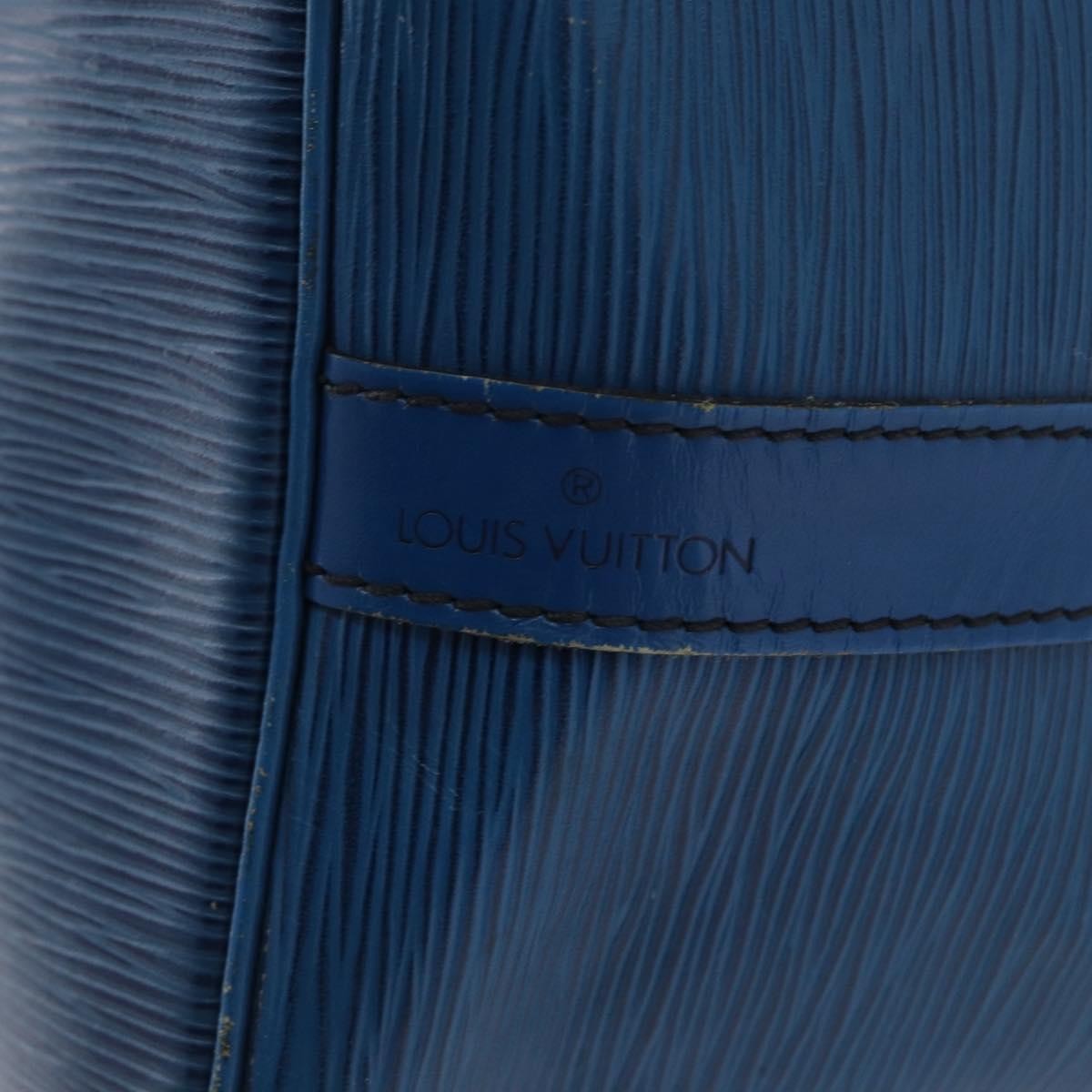 Louis Vuitton Petit Noe Nm Handbag Epi Leather Blue Leather Shoulder Bag Bag (Pre-Owned)