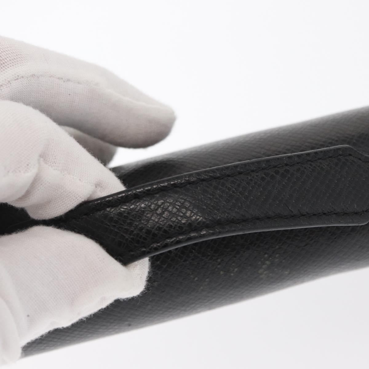 Louis Vuitton Zippy Xl Taiga Leather Black Leather Wallets Accessory (Pre-Owned)