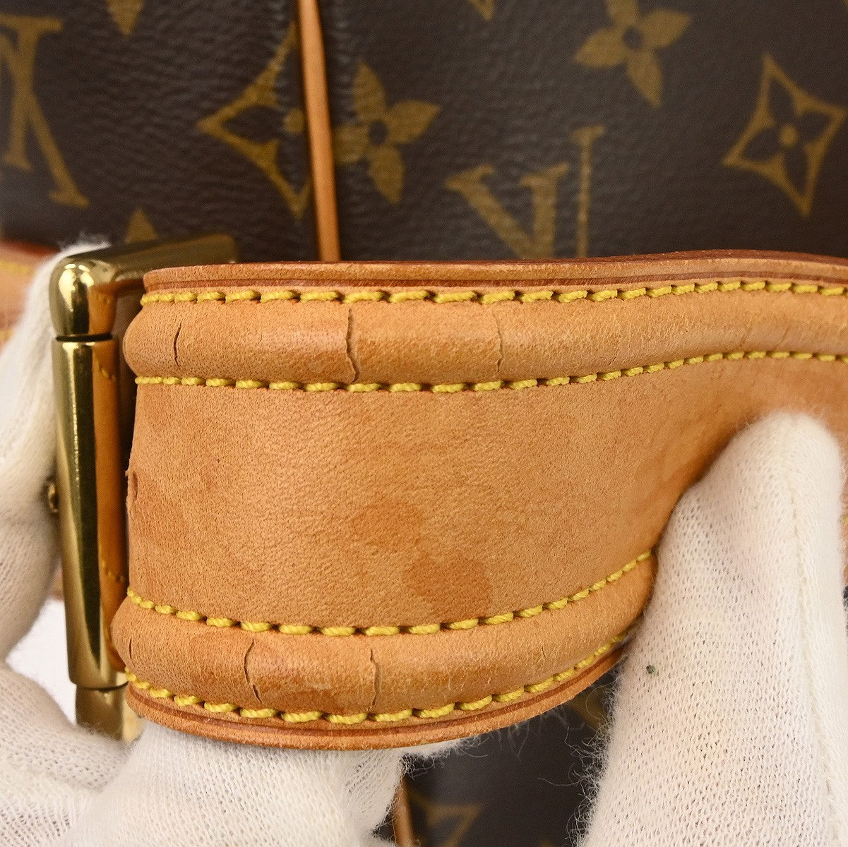 Louis Vuitton Viva Cite Handbag Monogram Canvas Brown Canvas Shoulder Bag Bag (Pre-Owned)