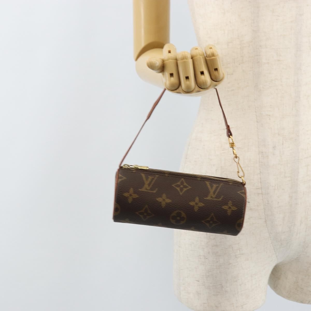 Louis Vuitton Papillon Pochette Monogram Canvas Brown Canvas Clutche & Pouche Bag (Pre-Owned)