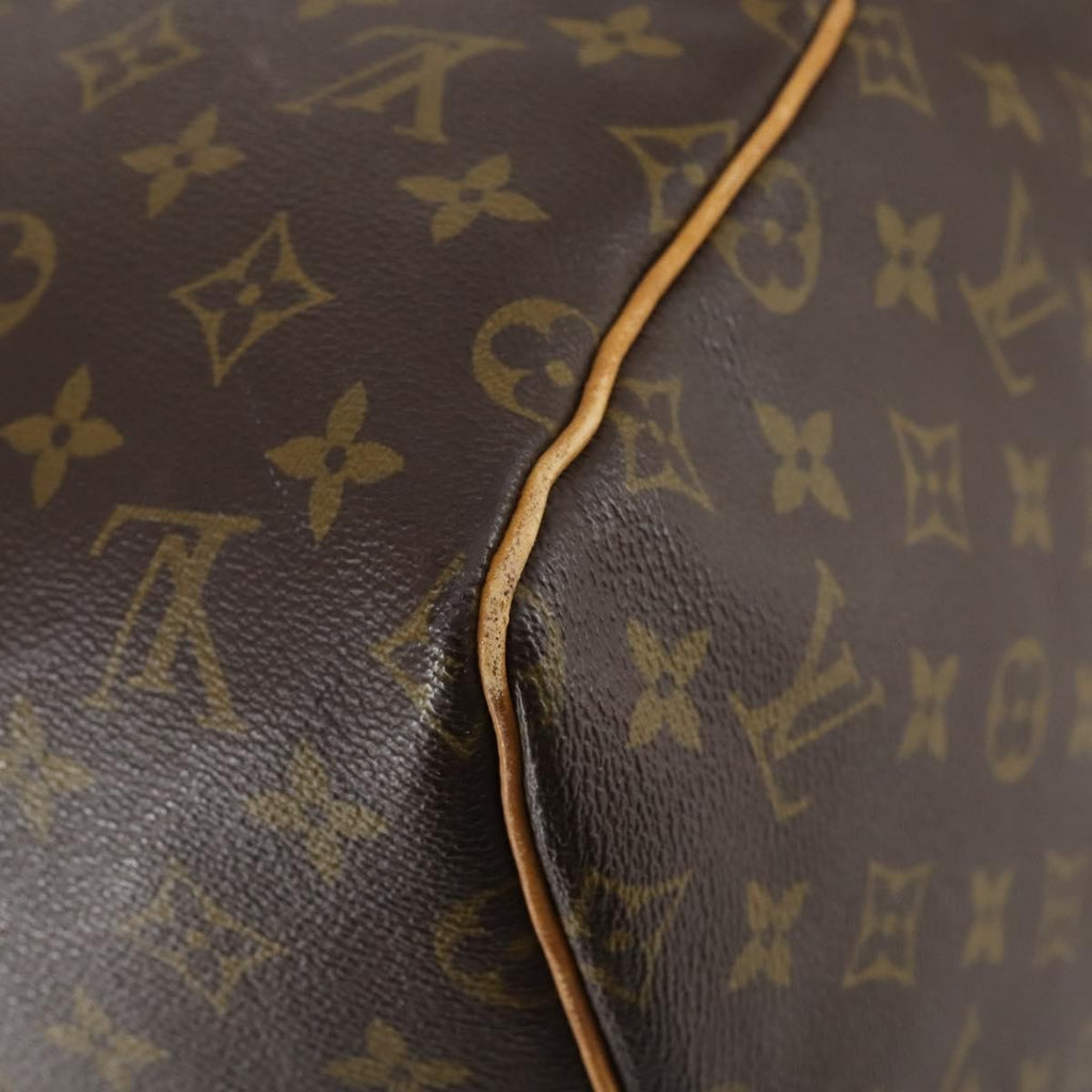 Louis Vuitton Keepall Bag Monogram Canvas Brown Canvas Travel Bag Bag (Pre-Owned)