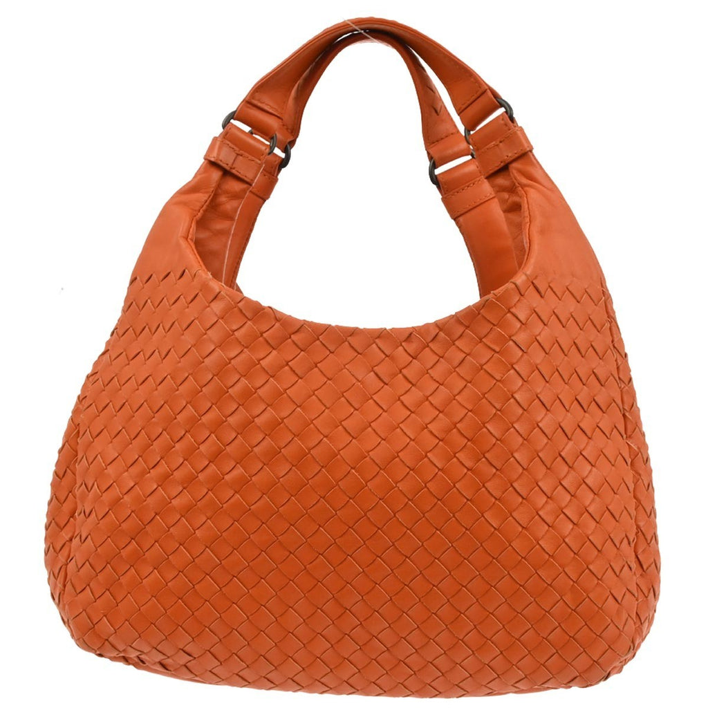 Bottega Veneta Campana Hobo Intrecciato Nappa Orange Leather Tote Bag Bag (Pre-Owned)