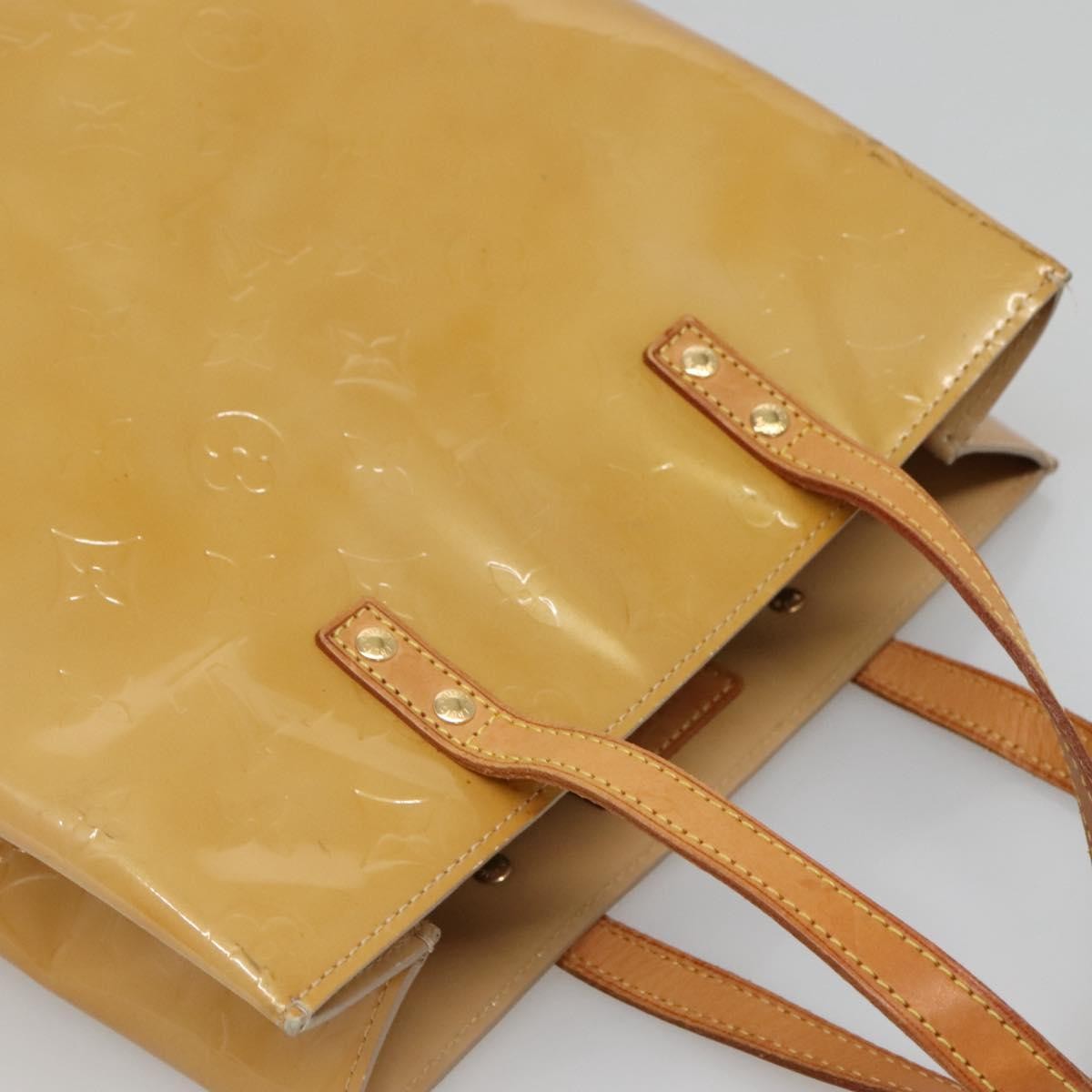Louis Vuitton Reade Handbag Monogram Vernis Beige Patent_Leather Tote Bag Bag (Pre-Owned)