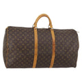 Louis Vuitton Keepall Bag Monogram Canvas Brown Canvas Travel Bag Bag (Pre-Owned)