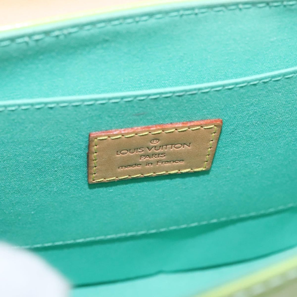 Louis Vuitton Biscayne Bay Handbag Monogram Vernis Green Patent_Leather Shoulder Bag Bag (Pre-Owned)