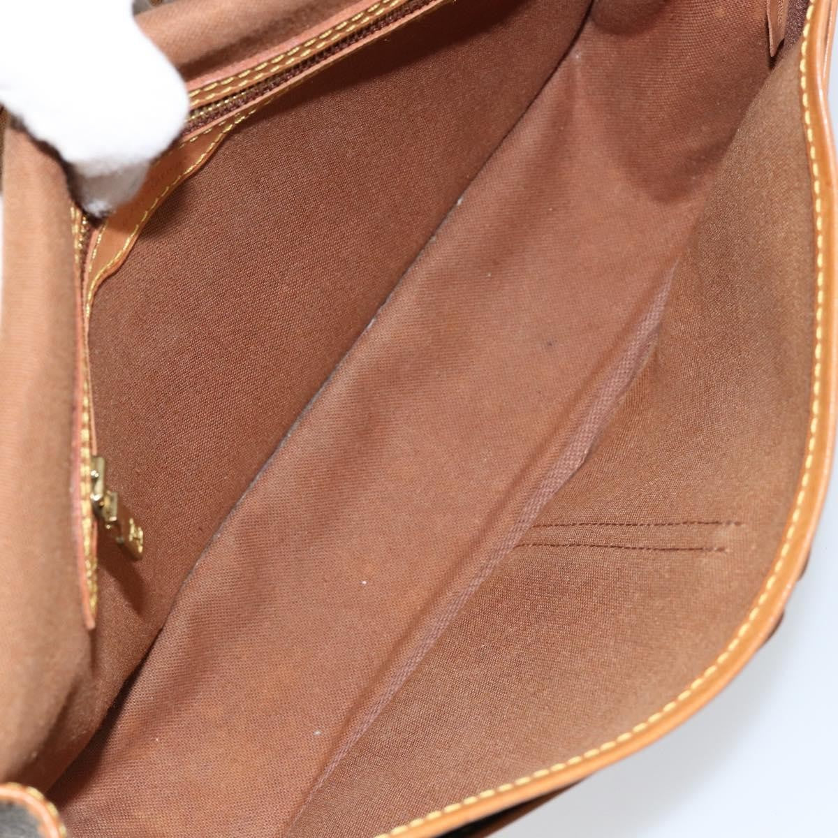 Louis Vuitton Sac Gibeciere Messenger Bag Monogram Canvas Brown Canvas Shoulder Bag Bag (Pre-Owned)