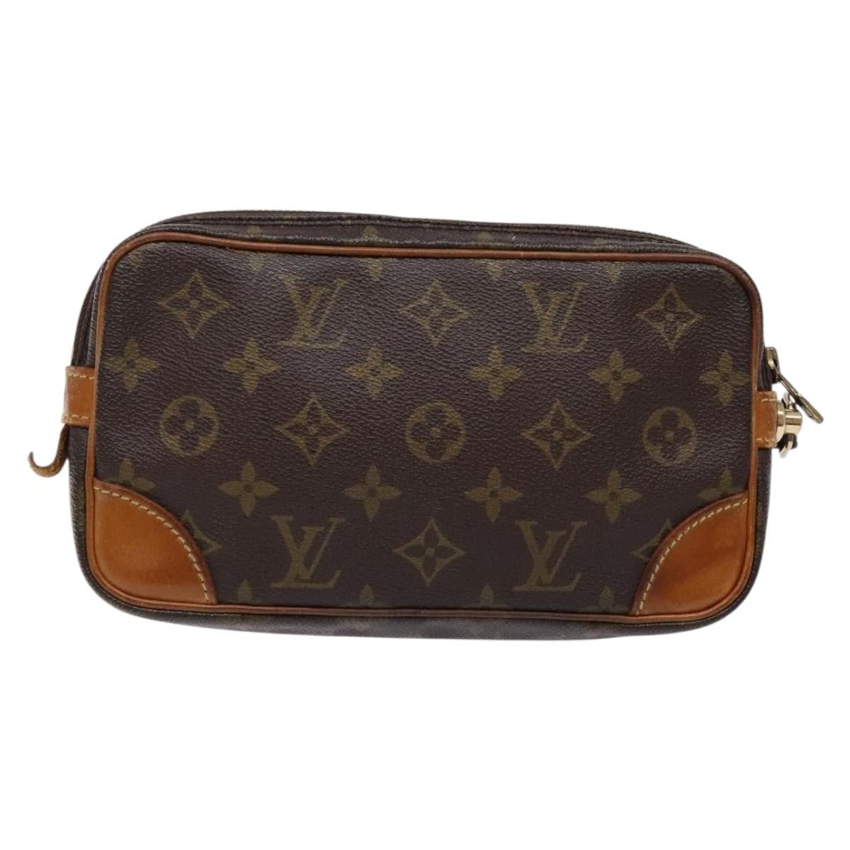 Louis Vuitton Marly Dragonne Clutch Monogram Canvas Brown Canvas Clutche & Pouche Bag (Pre-Owned)