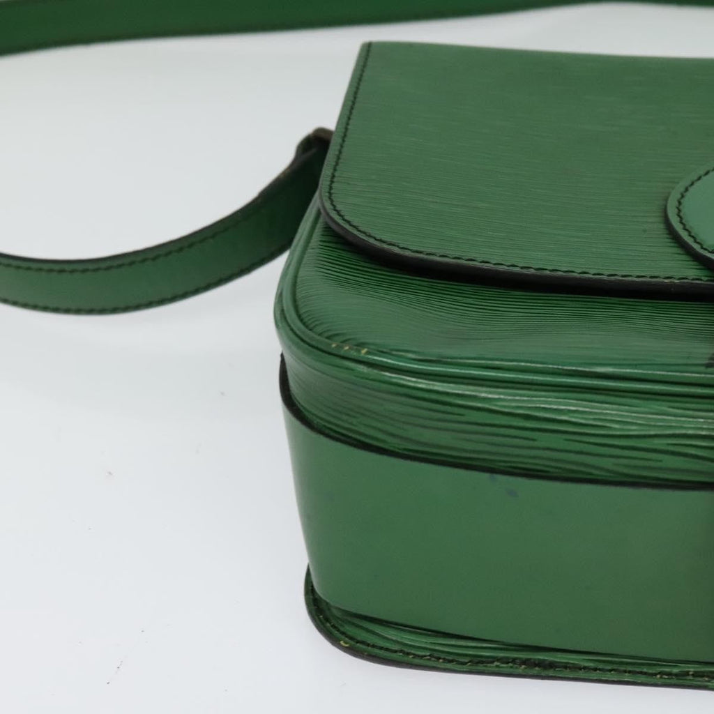 Louis Vuitton Cartouchiere Handbag Epi Leather Green Leather Shoulder Bag Bag (Pre-Owned)