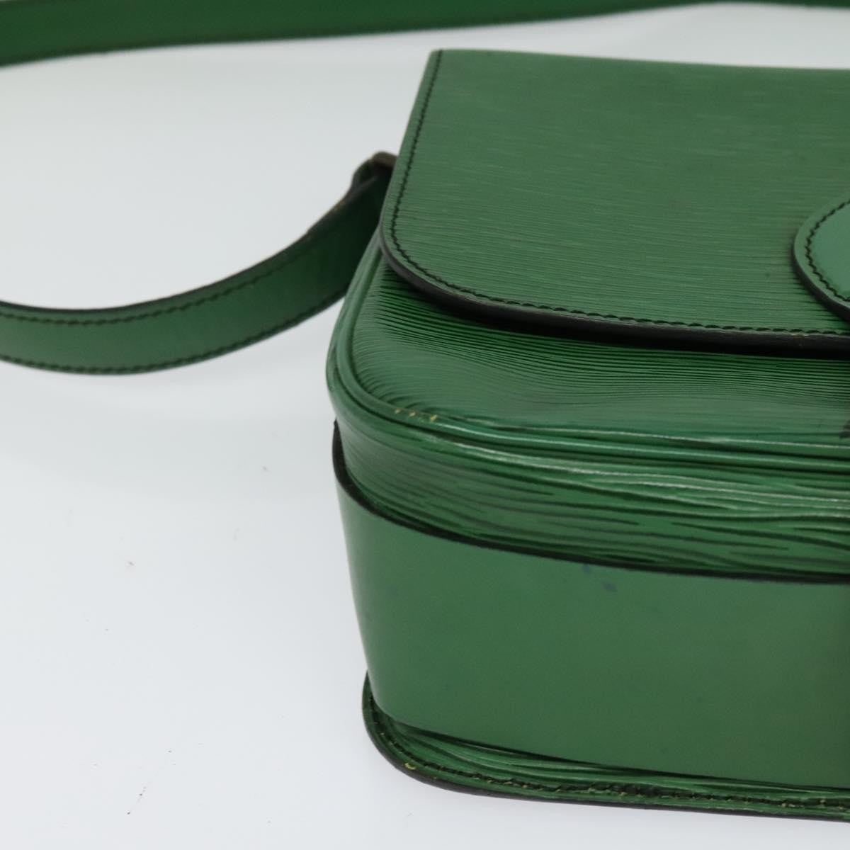 Louis Vuitton Cartouchiere Handbag Epi Leather Green Leather Shoulder Bag Bag (Pre-Owned)