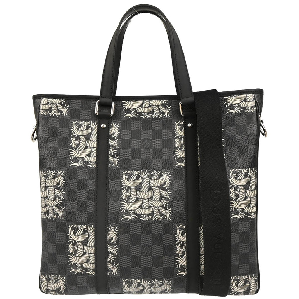 Louis Vuitton Tadao Handbag Limited Edition Nemeth Damier Graphite Gray Canvas Tote Bag Bag (Pre-Owned)