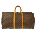 Louis Vuitton Keepall Bag Monogram Canvas Brown Canvas Travel Bag Bag (Pre-Owned)