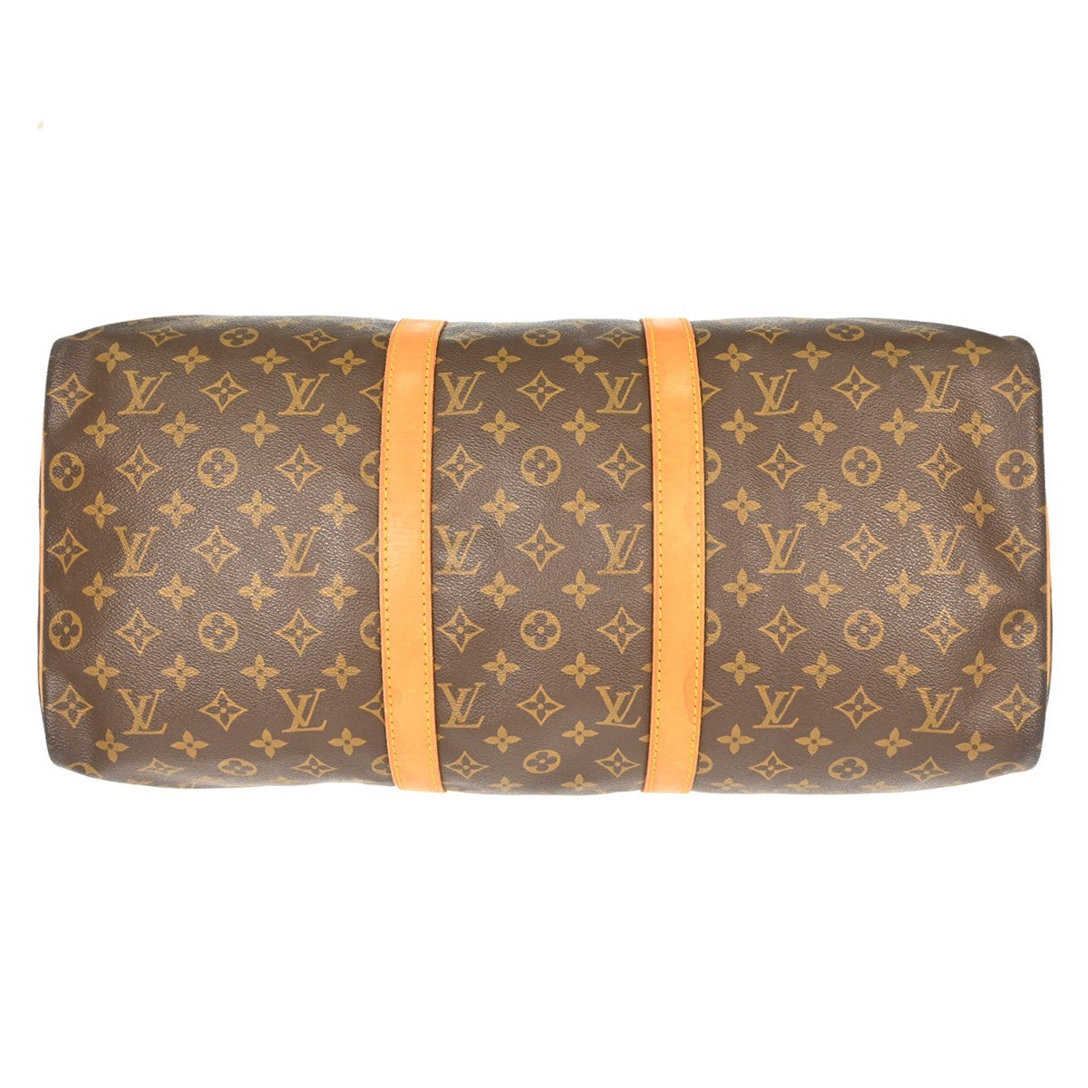 Louis Vuitton Keepall Bag Monogram Canvas Brown Canvas Travel Bag Bag (Pre-Owned)