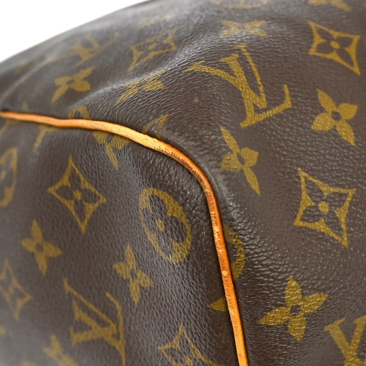 Louis Vuitton Keepall Bag Monogram Canvas Brown Canvas Travel Bag Bag (Pre-Owned)